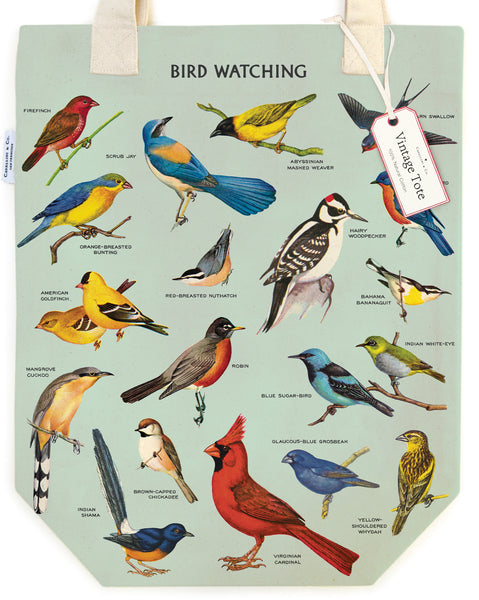 Birdwatching Canvas Tote Bag