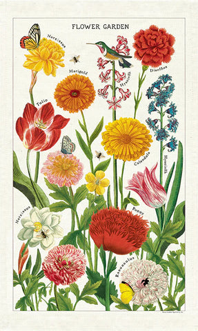 Flower Garden Kitchen Towel