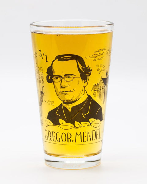 Gregor Mendel Pint Glass