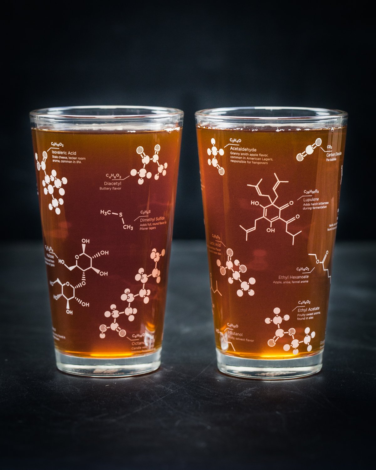 Beer Chemistry Pint 2-Glass Set