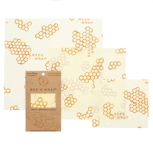 Bee's Wrap - 3 Pack Food Wraps - Honeycomb Print