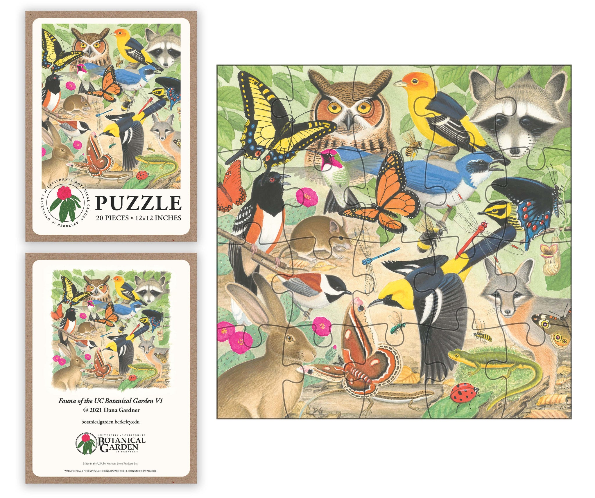 20 Piece Puzzle: Fauna of UCBG