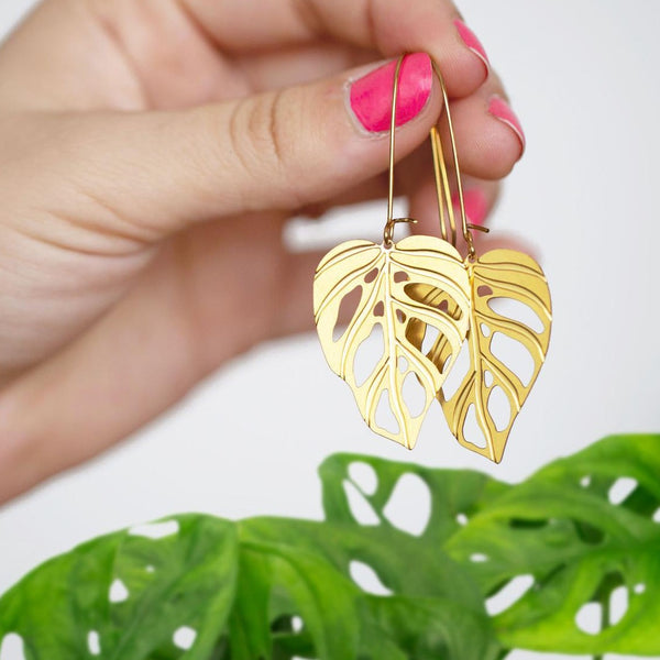 Monstera adansonii Earrings