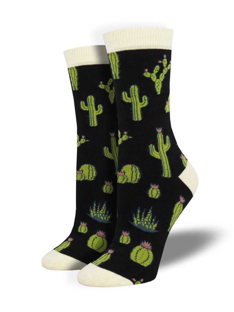Cactus Socks - MED - Black